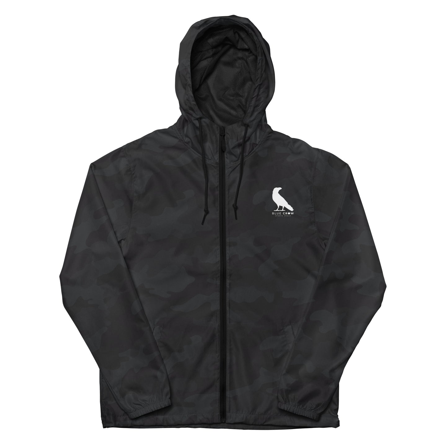 Blue Crow Zip Up Windbreaker